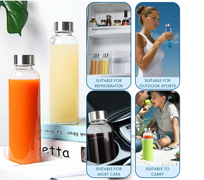 Yeboda Glass Bottles - 6pcs