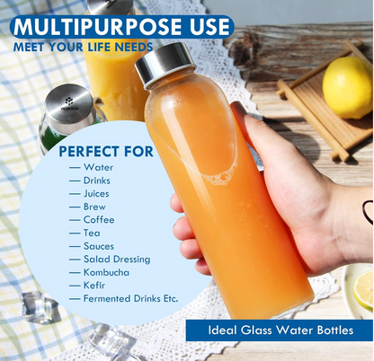 Yeboda Glass Bottles - 6pcs